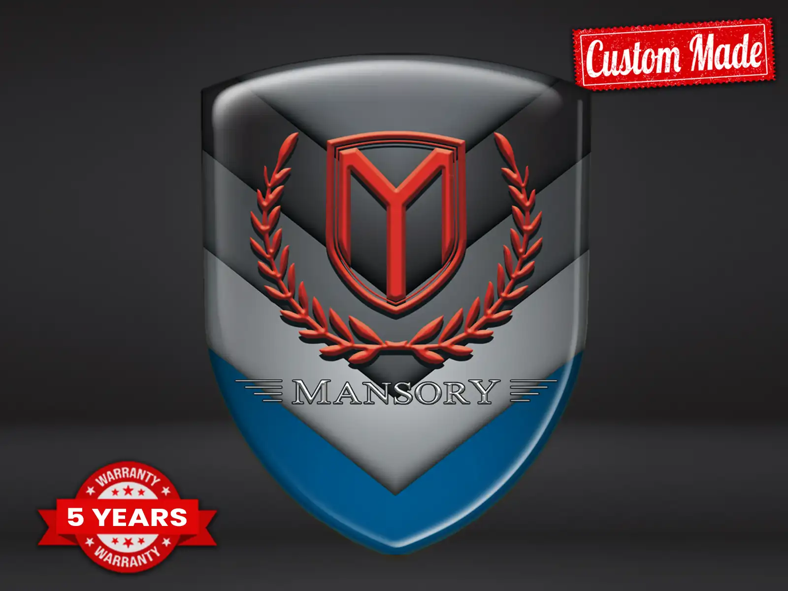 Mansory Emblemi Silicone Auto Max Sportivi Chic Durevoli